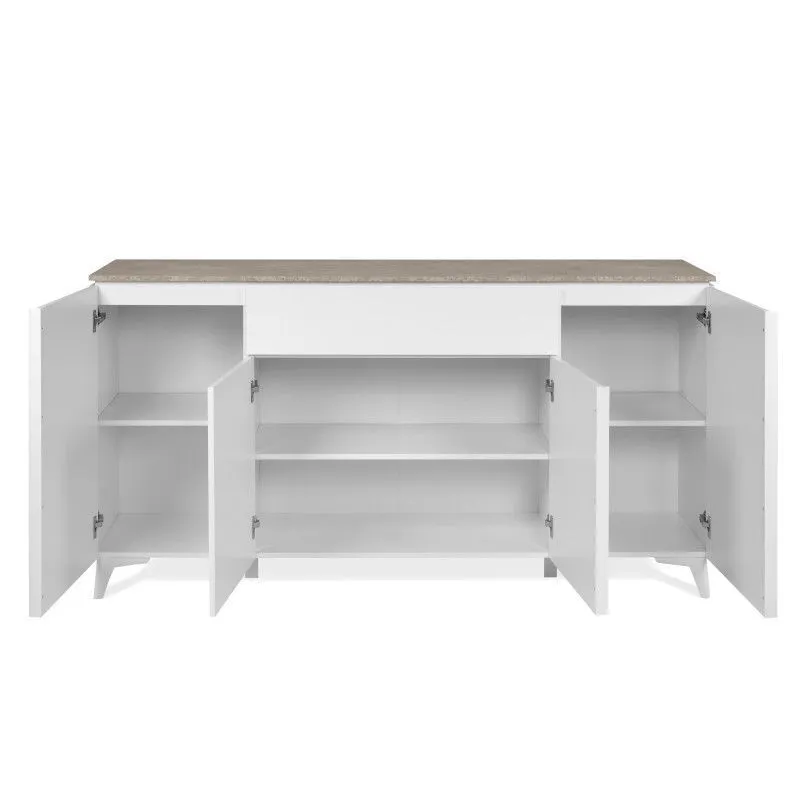 Puhvetkummut Bertrix 177x40 liivakivi/valge