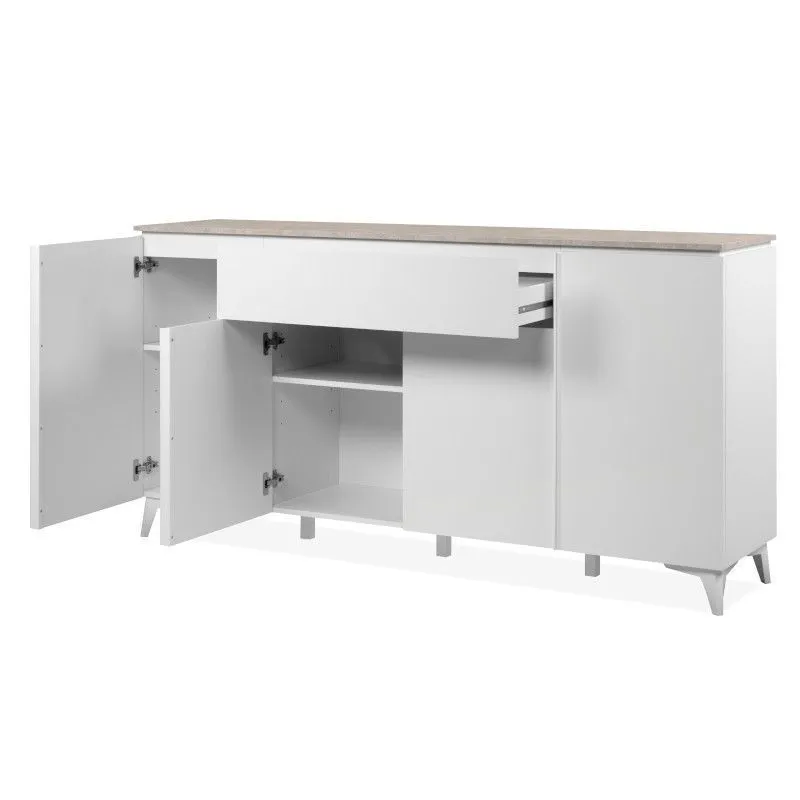 Puhvetkummut Bertrix 177x40 liivakivi/valge
