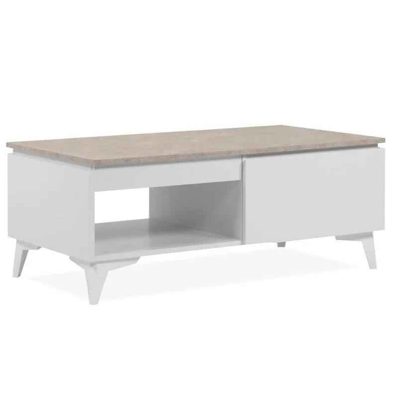 Diivanilaud Bertrix 100x55 liivakivi/valge