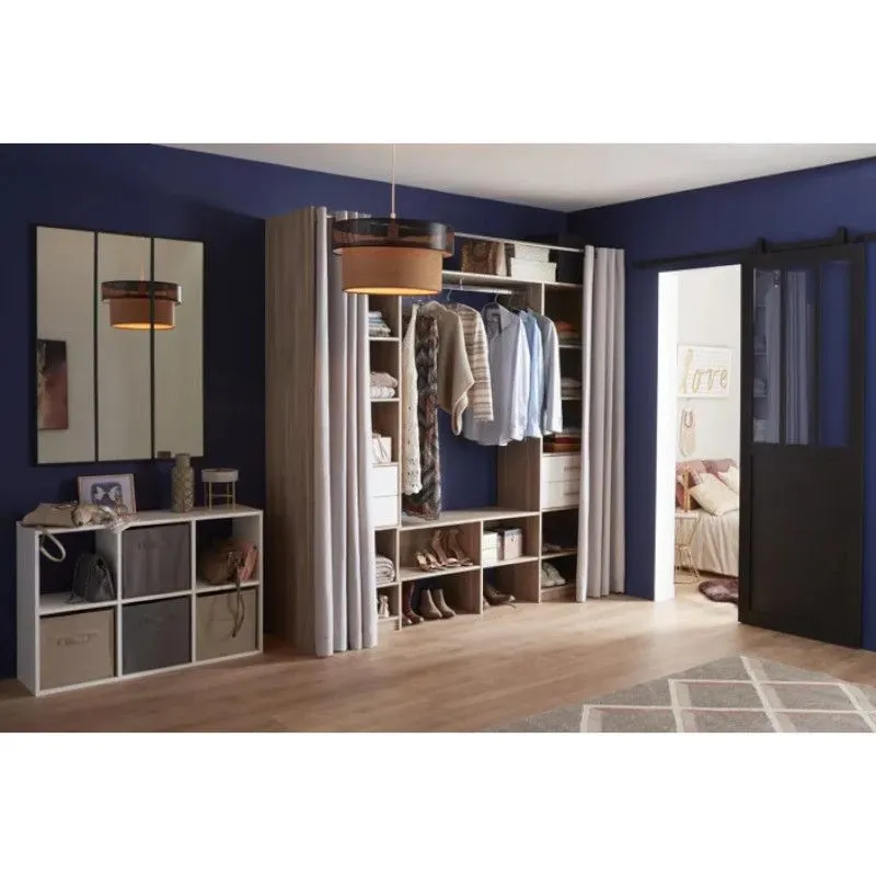 Garderoob Duo 220x50 dakota tamm/valge