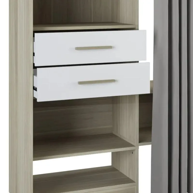 Garderoob Duo 220x50 dakota tamm/valge