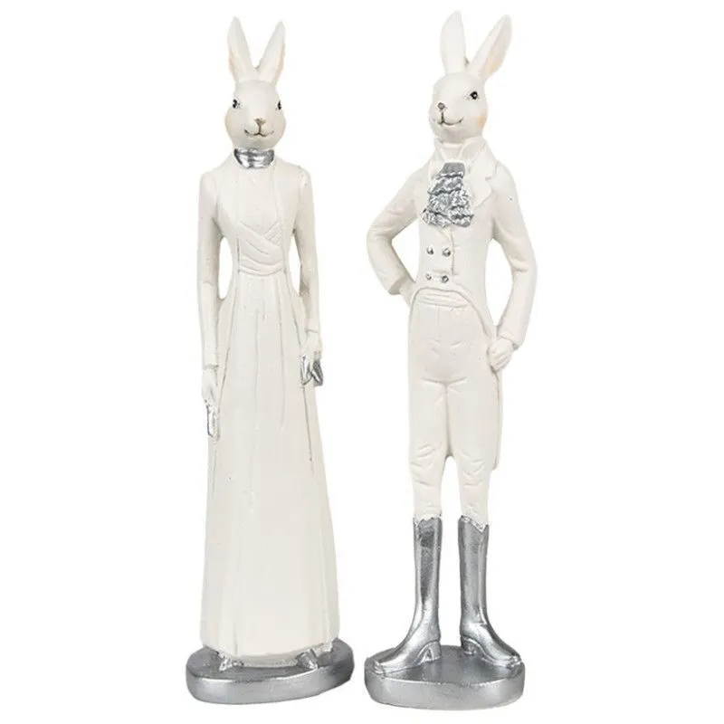 Dekoratiivne kuju Härra Jänes H20 valge