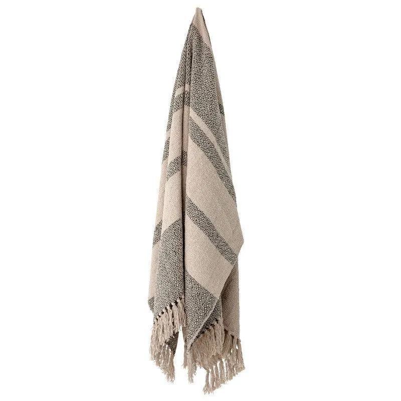Bloomingville Pleed  Fidan 130x160 hall/roheline