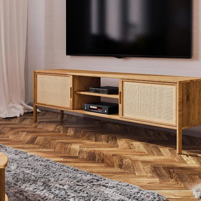 Tv-alus Rhett-Pl 204x46 õlitatud tamm/rotang