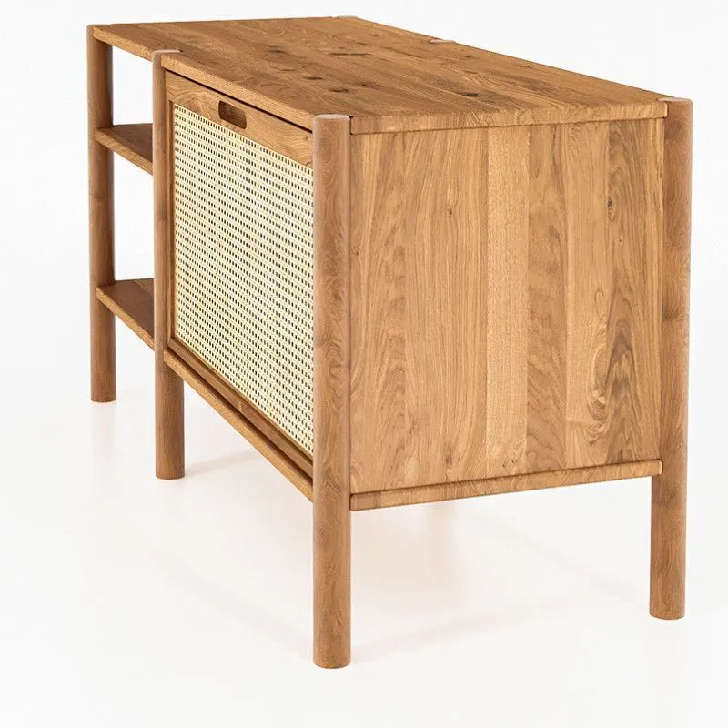 Riiul Rhett-Pl 115x46 õlitatud tamm/rotang