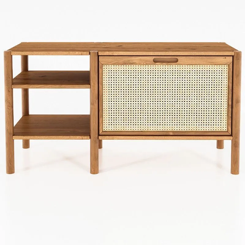Riiul Rhett-Pl 115x46 õlitatud tamm/rotang