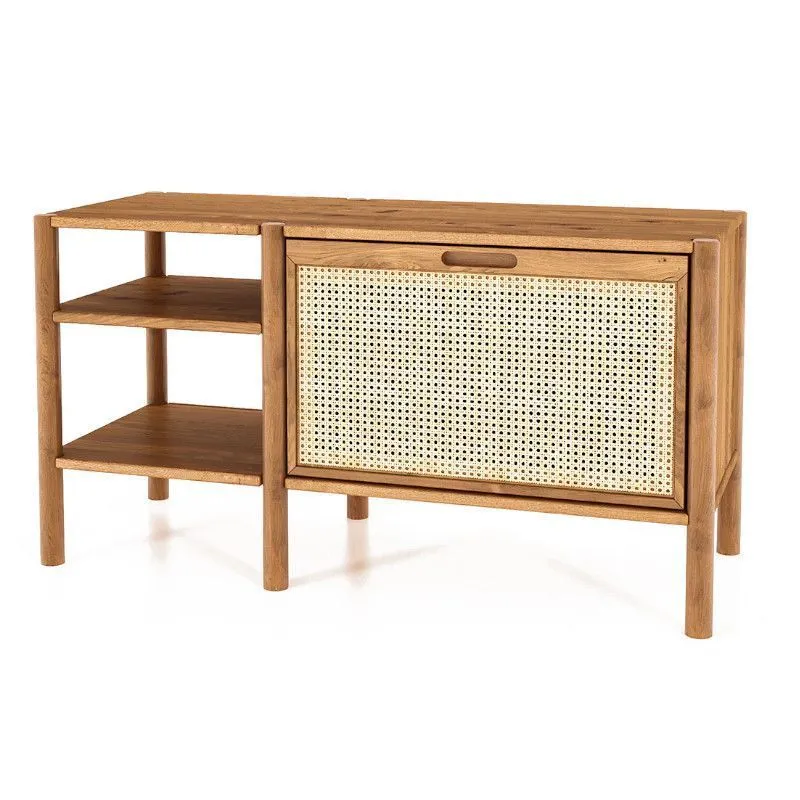 Riiul Rhett-Pl 115x46 õlitatud tamm/rotang