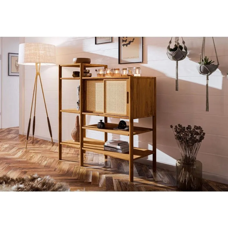 Riiul Rhett-Pl 120x46 õlitatud tamm/rotang