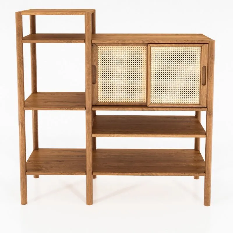 Riiul Rhett-Pl 120x46 õlitatud tamm/rotang