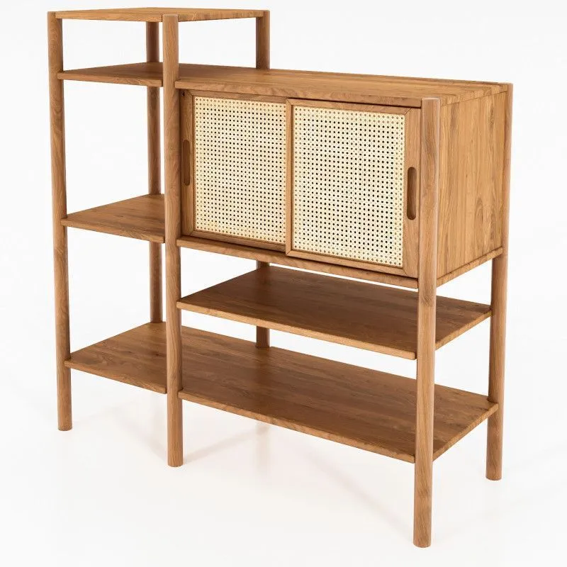 Riiul Rhett-Pl 120x46 õlitatud tamm/rotang