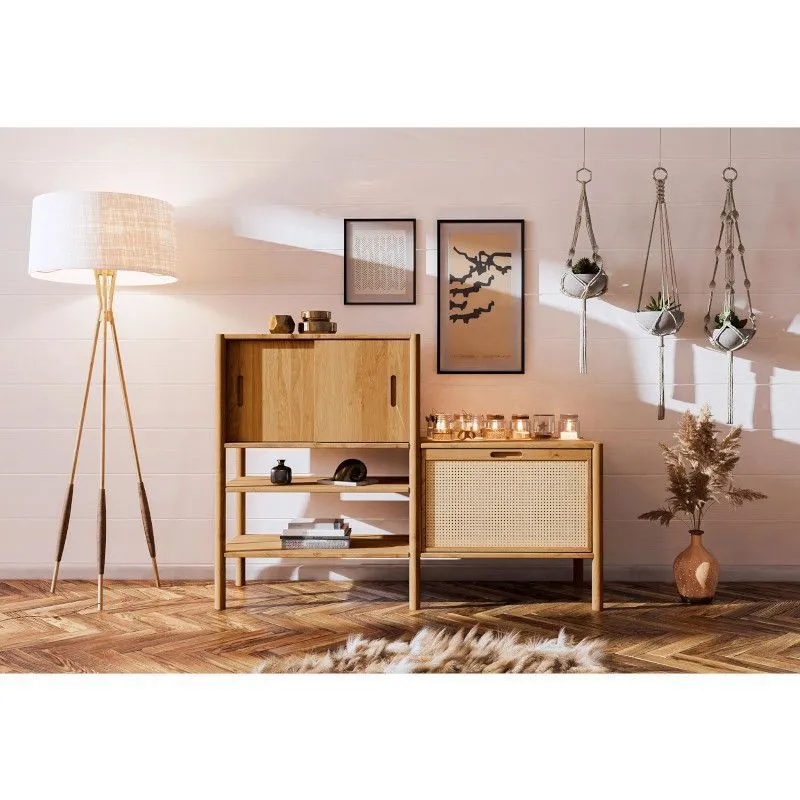 Riiul Rhett-Pl 152x46 õlitatud tamm/rotang