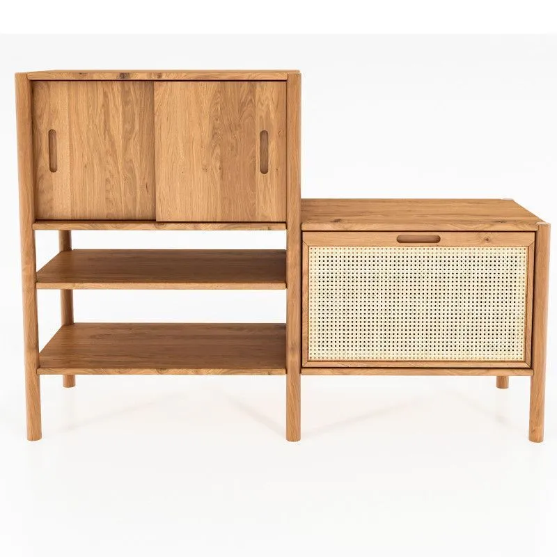 Riiul Rhett-Pl 152x46 õlitatud tamm/rotang