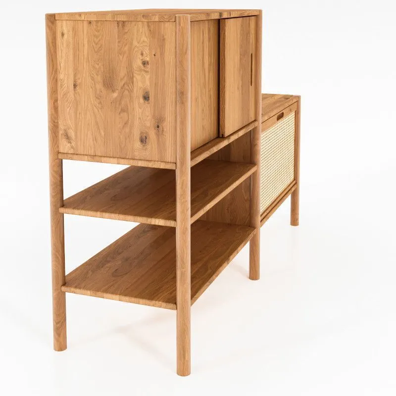 Riiul Rhett-Pl 152x46 õlitatud tamm/rotang
