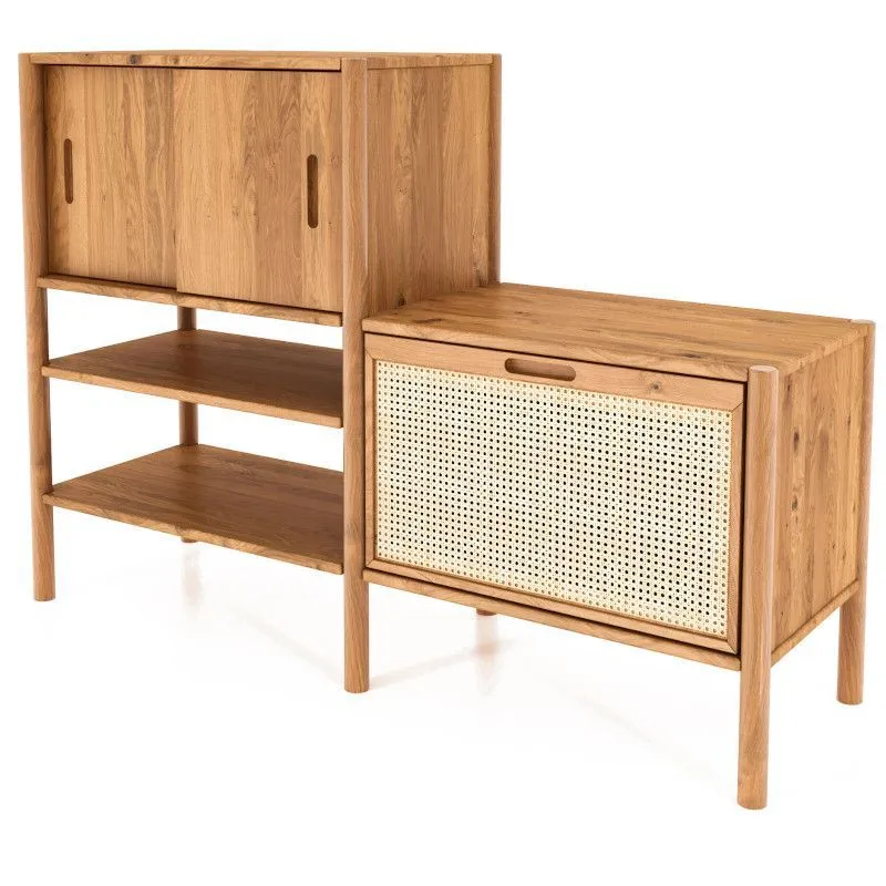 Riiul Rhett-Pl 152x46 õlitatud tamm/rotang