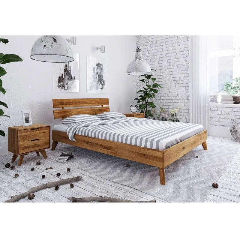 Voodi Rhett-Gr 2 140x200 õlitatud tamm