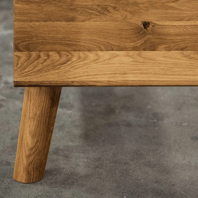 Voodi Rhett-Gr peatsita 180x200 õlitatud tamm