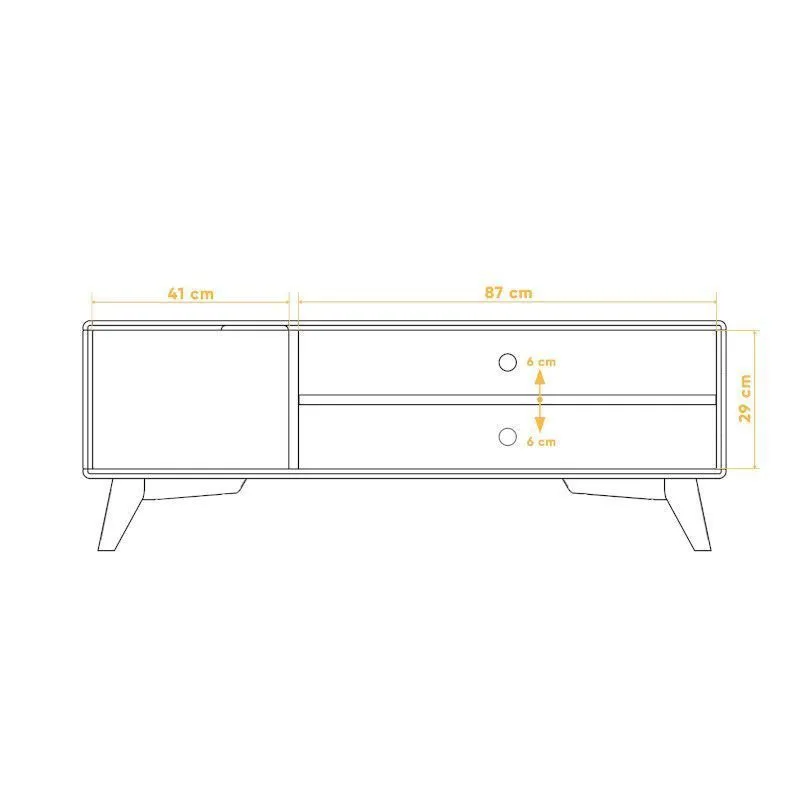 Tv-alus Rhett-Tw 134x40 õlitatud tamm
