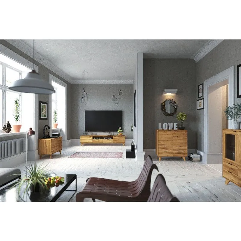 Tv-alus Rhett-Tw 220x40 õlitatud tamm