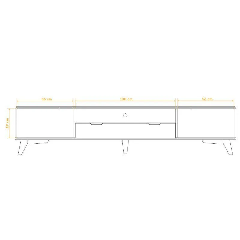 Tv-alus Rhett-Tw 220x40 õlitatud tamm