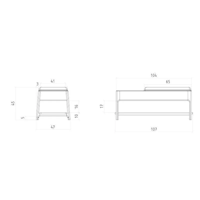 Pink Rhett-Tw 107x47 õlitatud tamm