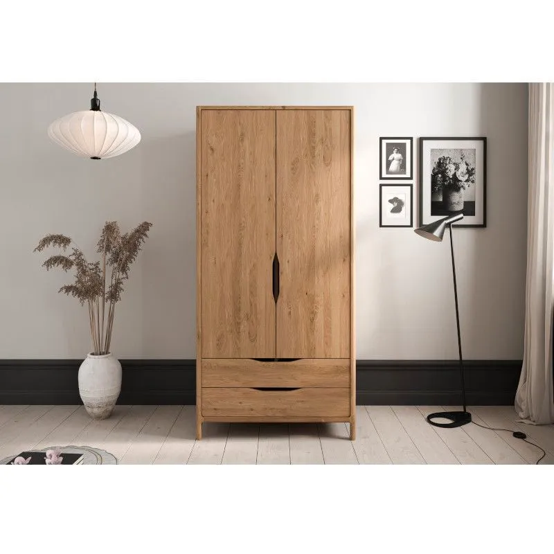 Riidekapp Rhett-Tw 95x60 õlitatud tamm
