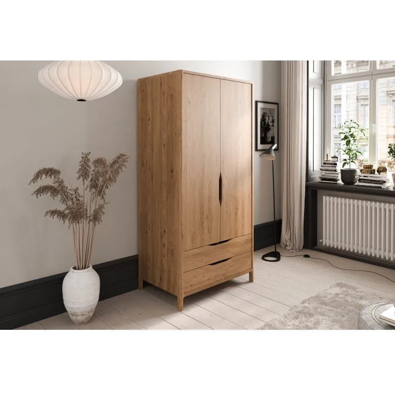 Riidekapp Rhett-Tw 95x60 õlitatud tamm