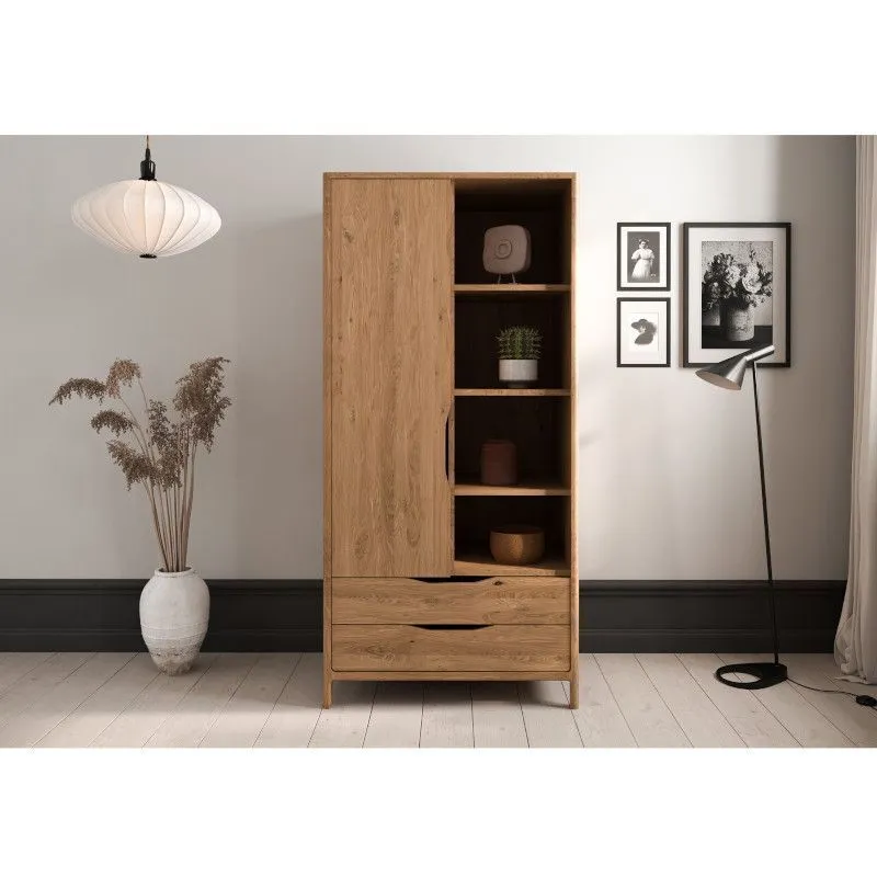 Riidekapp Rhett-Tw 95x60 õlitatud tamm