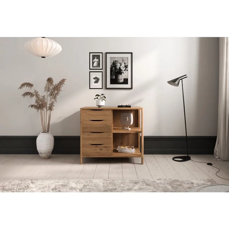 Kummut Rhett-Tw 95x50 õlitatud tamm