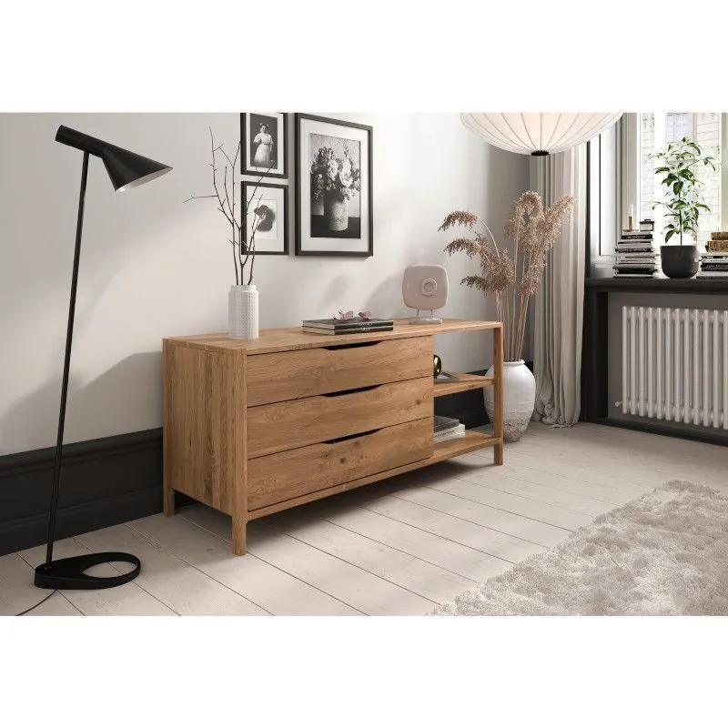 Kummut Rhett-Tw 140x50 õlitatud tamm