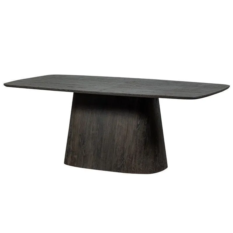 WOOOD söögilaud Leah 105x200 tumepruun