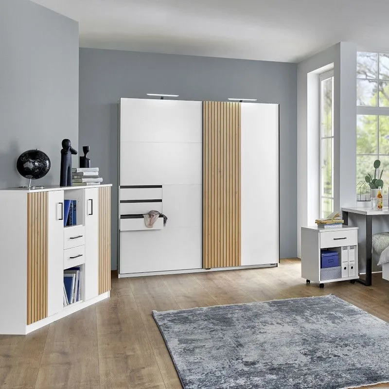 Kummut Rügen 122x40 valge/artisan
