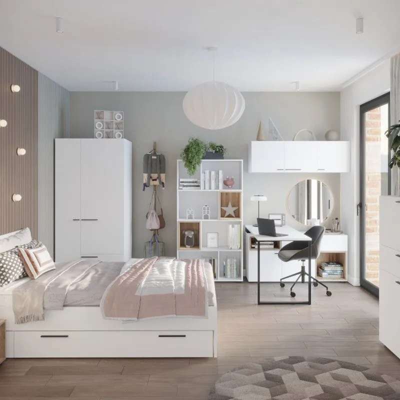Kirjutuslaua moodul Marlow 140x60 alpi valge