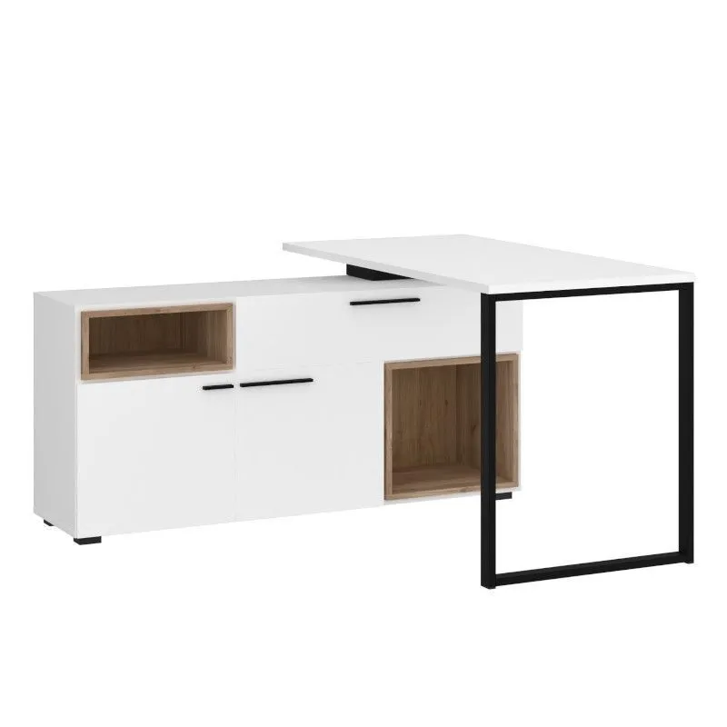 Kirjutuslaua moodul Marlow 140x60 alpi valge