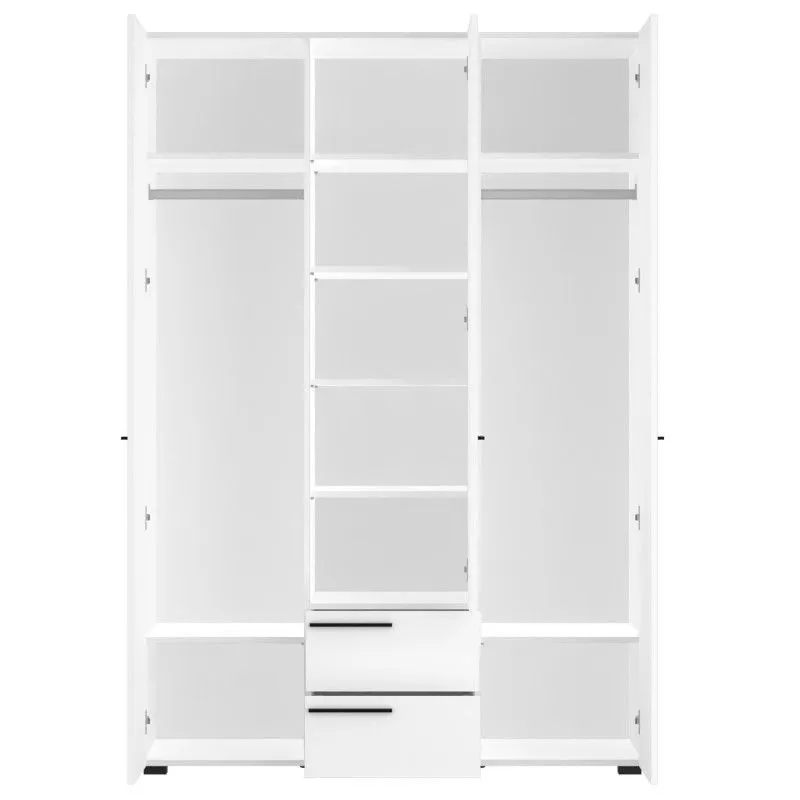 Riidekapp Marlow 3u2s alpi valge/must