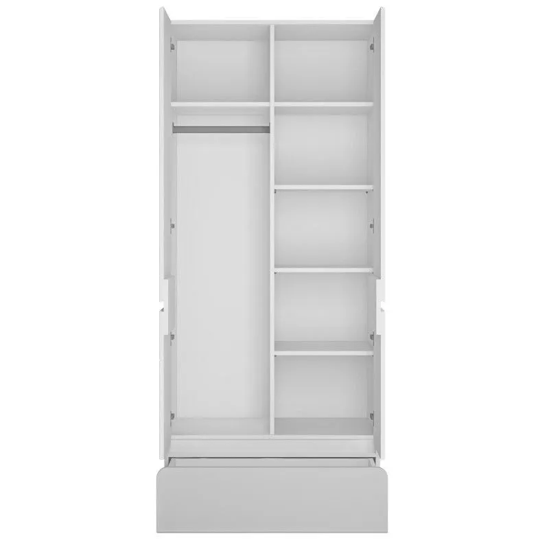 Riidekapp Flexi 1s2u alpi valge/helehall