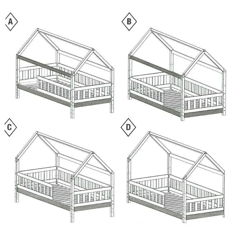 Majavoodi Arabella 90x200 valge