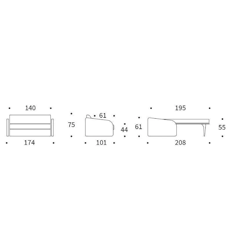 Innovation diivanvoodi Eivor Dual 140x195 beež