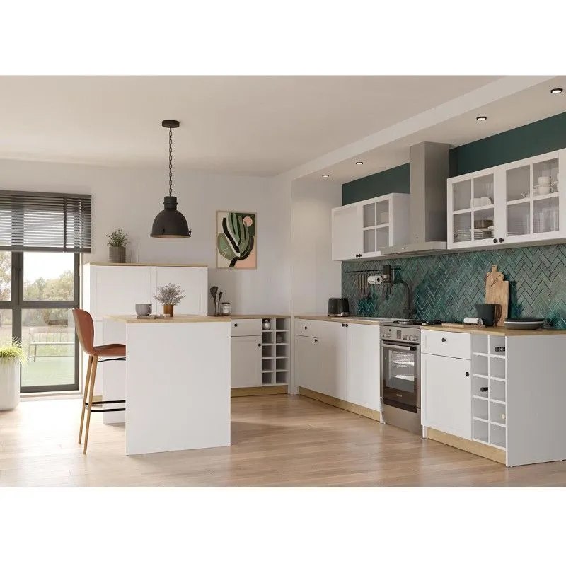 Alumine köögikapp Cottage 3u1s hamilton tamm/valge