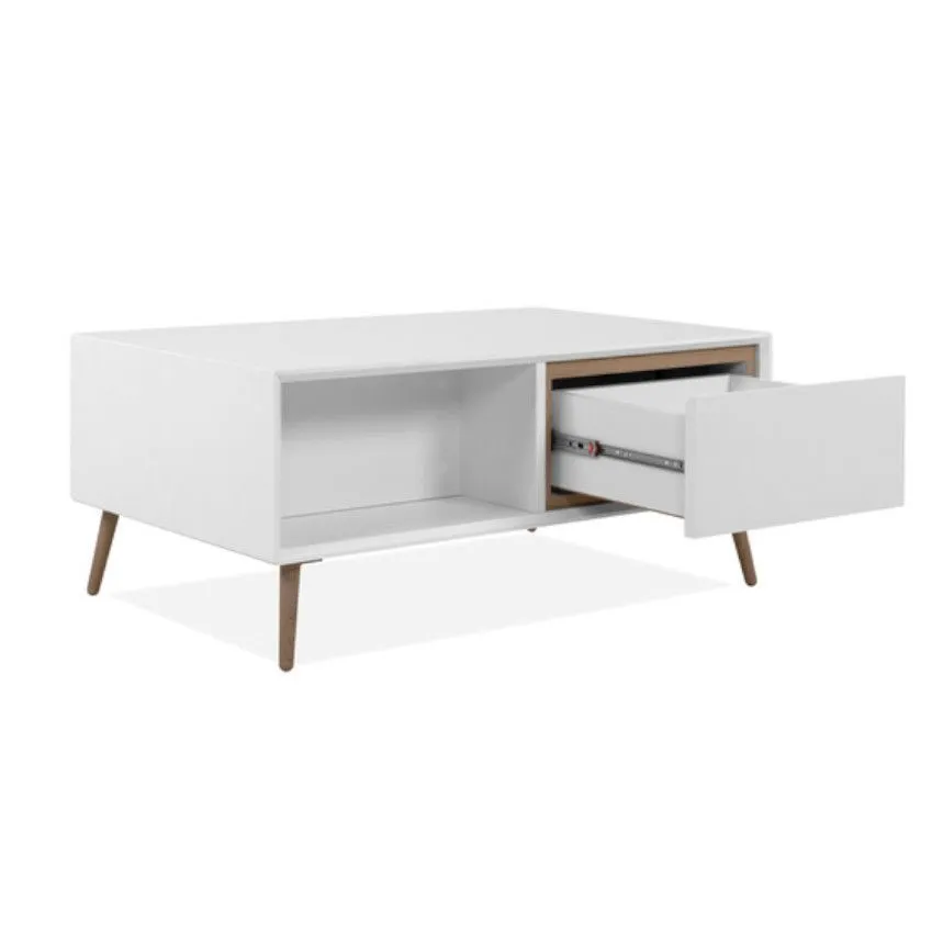 Diivanilaud Arona 1s valge/artisan tamm