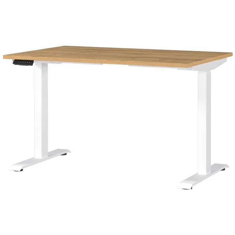 Reguleeritava kõrgusega kirjutuslaud Mailand-Jet 120x80 grandson tamm/valge