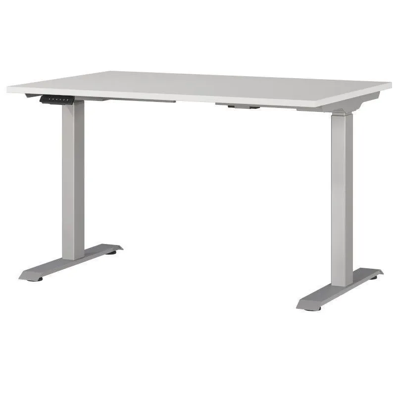 Reguleeritava kõrgusega kirjutuslaud Mailand-Jet 120x80 helehall/hõbehall