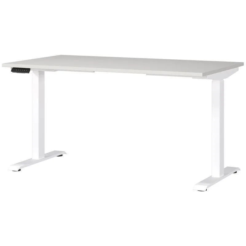 Reguleeritava kõrgusega kirjutuslaud Mailand-Jet 140x80 helehall/valge