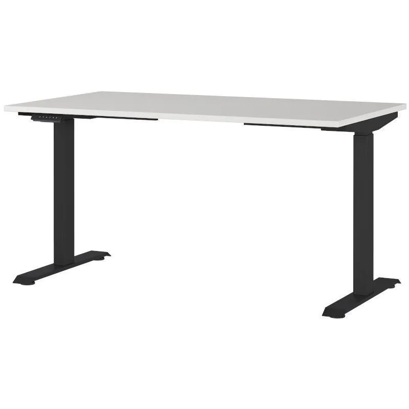 Reguleeritava kõrgusega kirjutuslaud Mailand-Jet 140x80 helehall/must