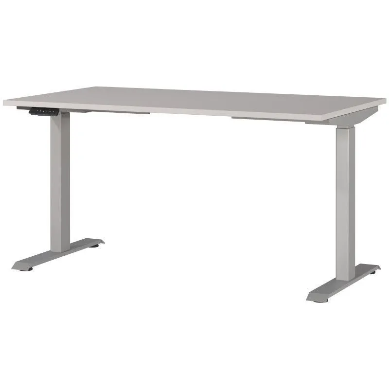 Reguleeritava kõrgusega kirjutuslaud Mailand-Jet 140x80 kašmiir/hõbehall