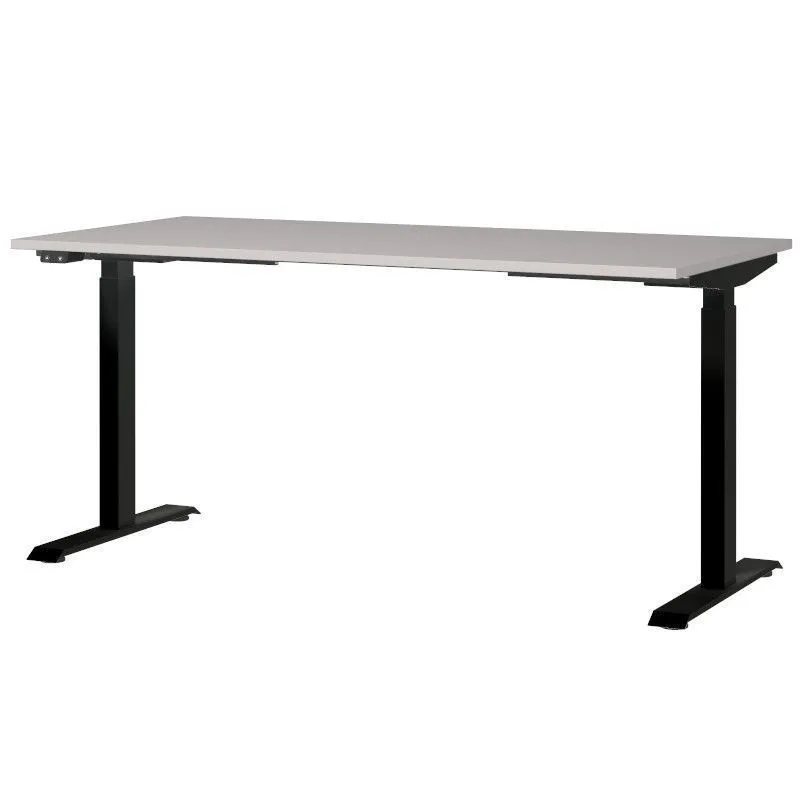 Reguleeritava kõrgusega kirjutuslaud Mailand-Jet 160x80 kašmiir/must