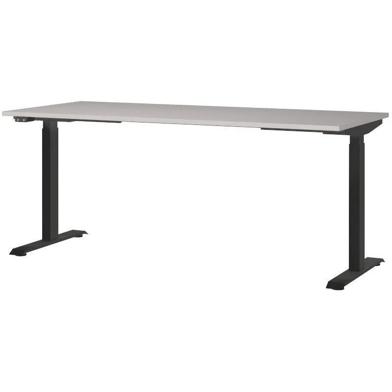 Reguleeritava kõrgusega kirjutuslaud Mailand-Jet 180x80 kašmiir/must