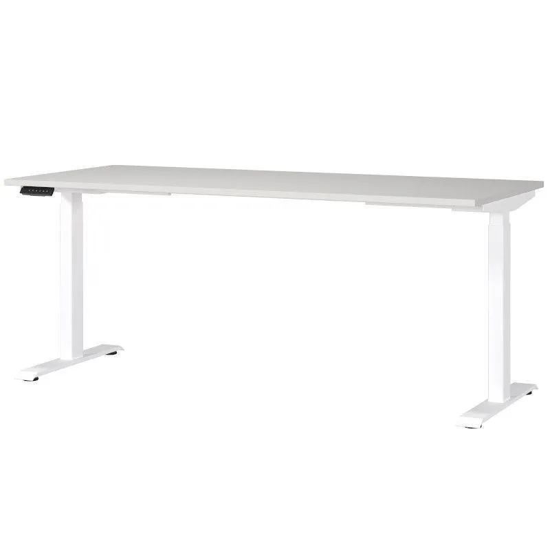 Reguleeritava kõrgusega kirjutuslaud Mailand-Jet 180x80 helehall/valge