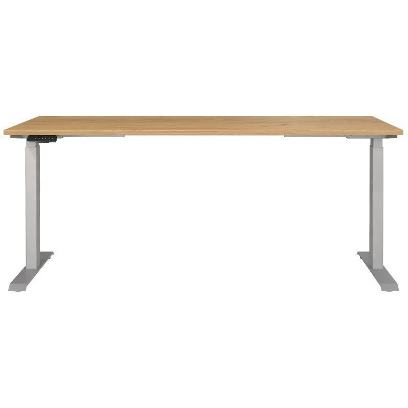 Reguleeritava kõrgusega kirjutuslaud Mailand-Jet 180x80 navarra tamm/hõbehall