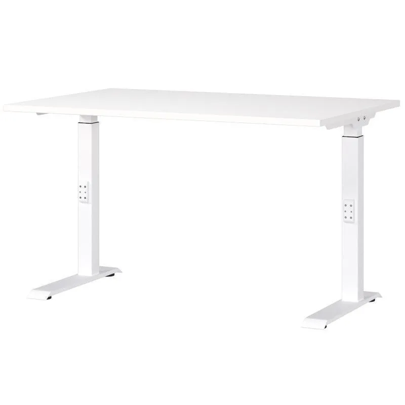 Reguleeritava kõrgusega kirjutuslaud Mailand-D 120x80 valge