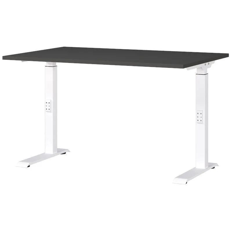 Reguleeritava kõrgusega kirjutuslaud Mailand-D 120x80 valge/grafiit